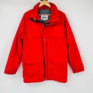 Vintage Woolrich Jacket Size Medium Men’s 90’s Parka Insulated Red USA